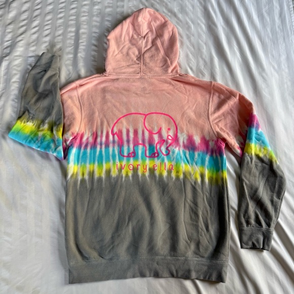 Ivory Ella Tie Dye Hoodie Size Medium - Picture 4 of 5